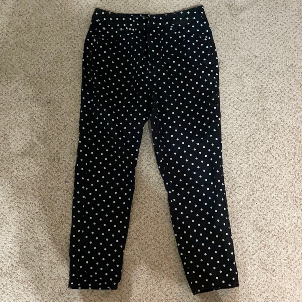 Black Polka Dot Topshop Mom Jeans